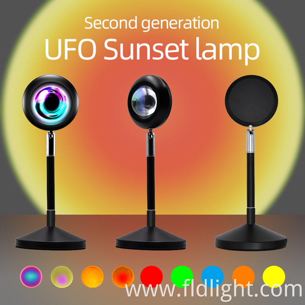 New Modern tuya RGB Floor Sunset Lamp